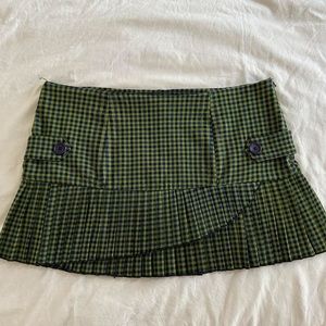 Vintage F21 Pleated Plaid Skirt